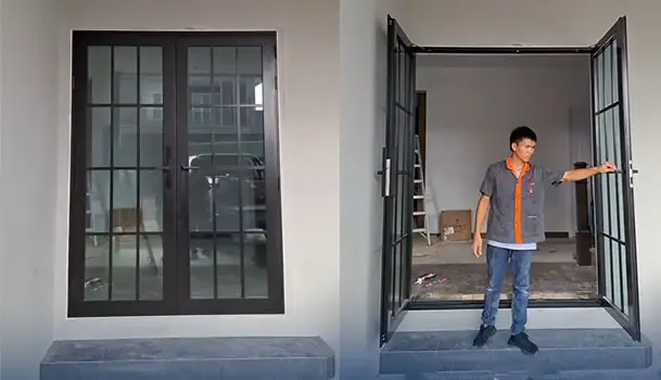 ติดตั้งประตูอลูมิเนียม